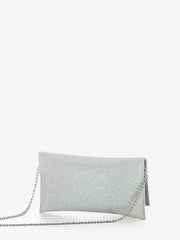 SCARLETT - Pochette in mesh glitter silver