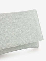 SCARLETT - Pochette in mesh glitter silver