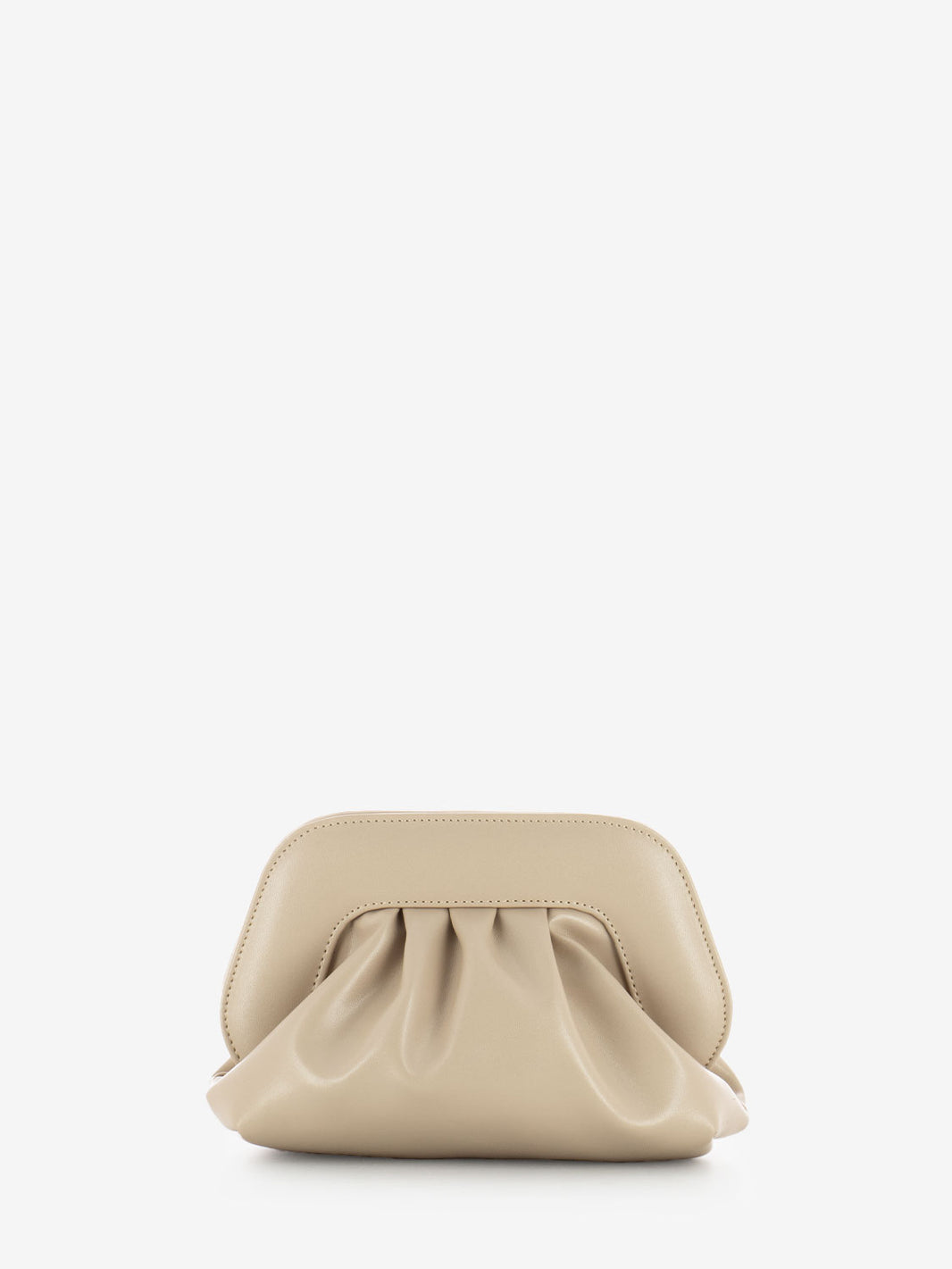 Small soft nude clutch