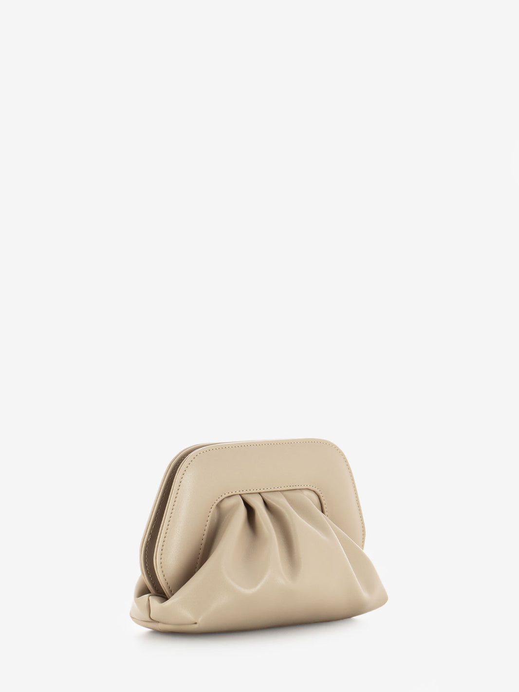 Small soft nude clutch