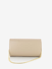 SCARLETT - Pochette soft con fiocco strass beige