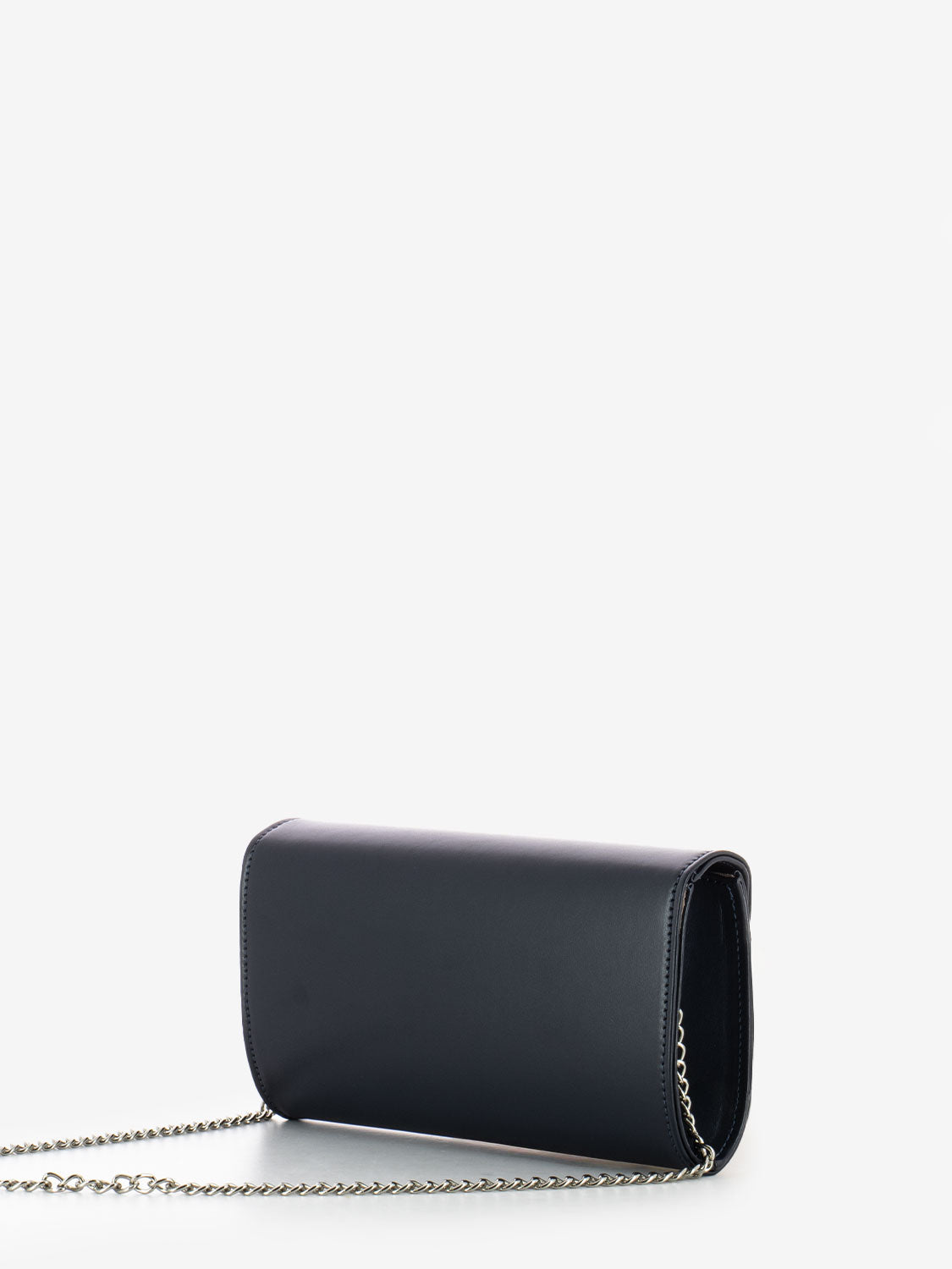 Pochette soft con fiocco strass blu