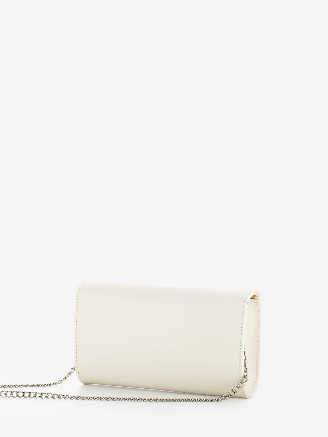 Pochette soft con fiocco strass milk