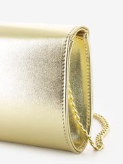 SCARLETT - Pochette soft con fiocco strass platino