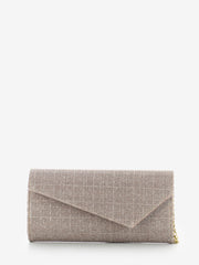 SCARLETT - Pochette tessuto night glitter cipria