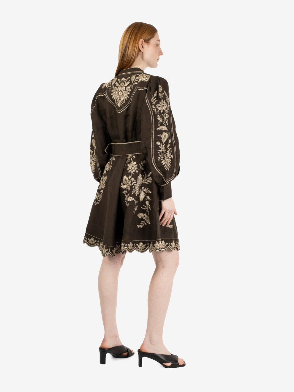 Abito corto Brianna dark olive