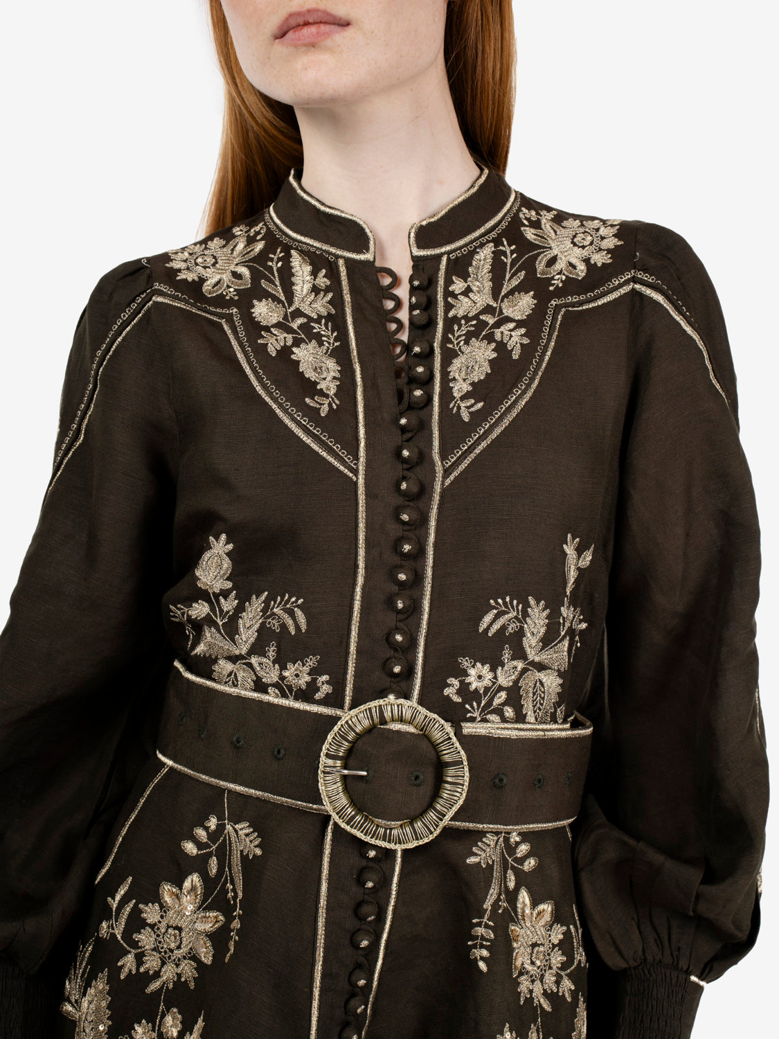 Abito corto Brianna dark olive