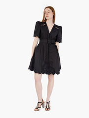 SCARLETT POPPIES - Abito Euphoric in cotone nero