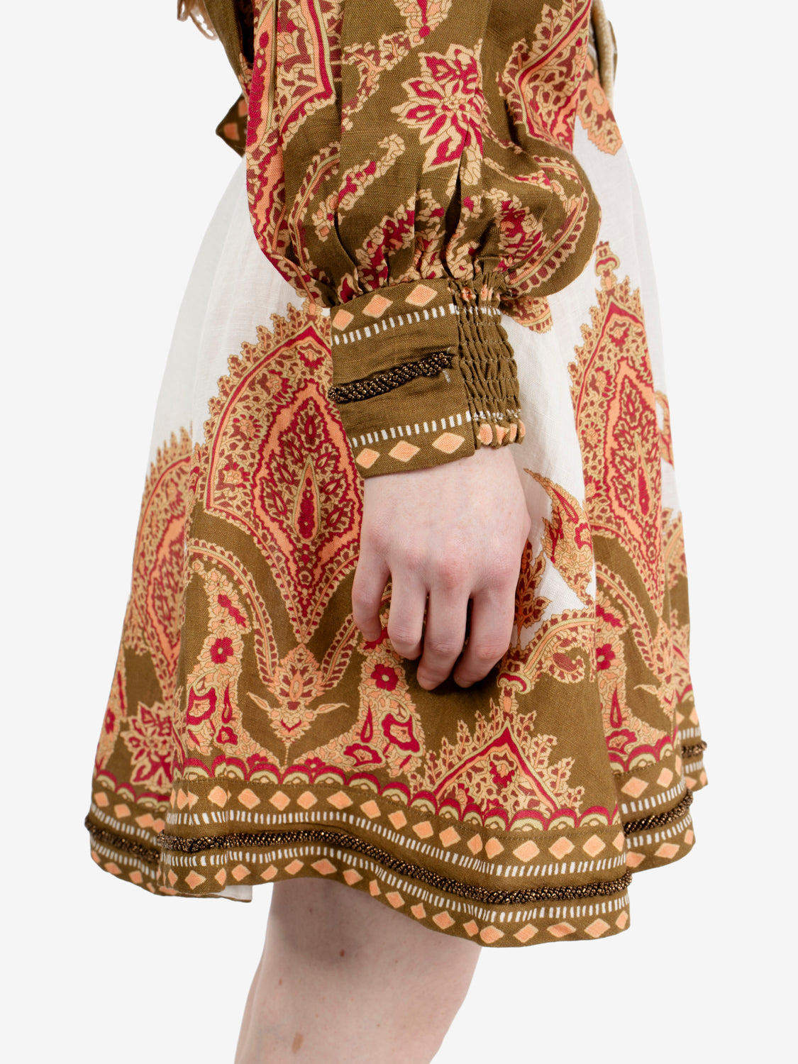 Abito corto Florista olive green