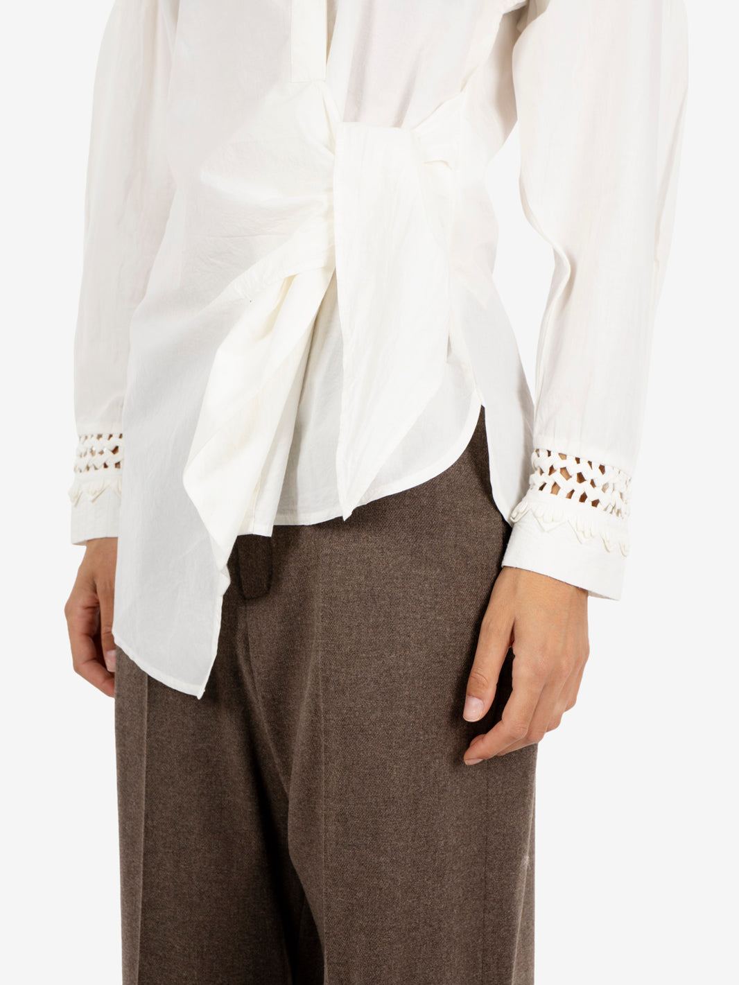Camicia Asta crispy white
