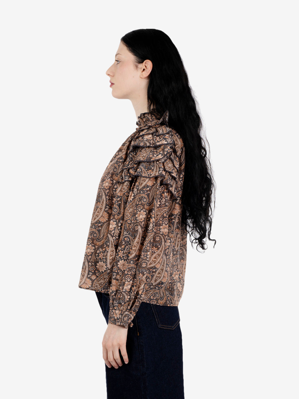 Camicia Paisley Vara blush / blue