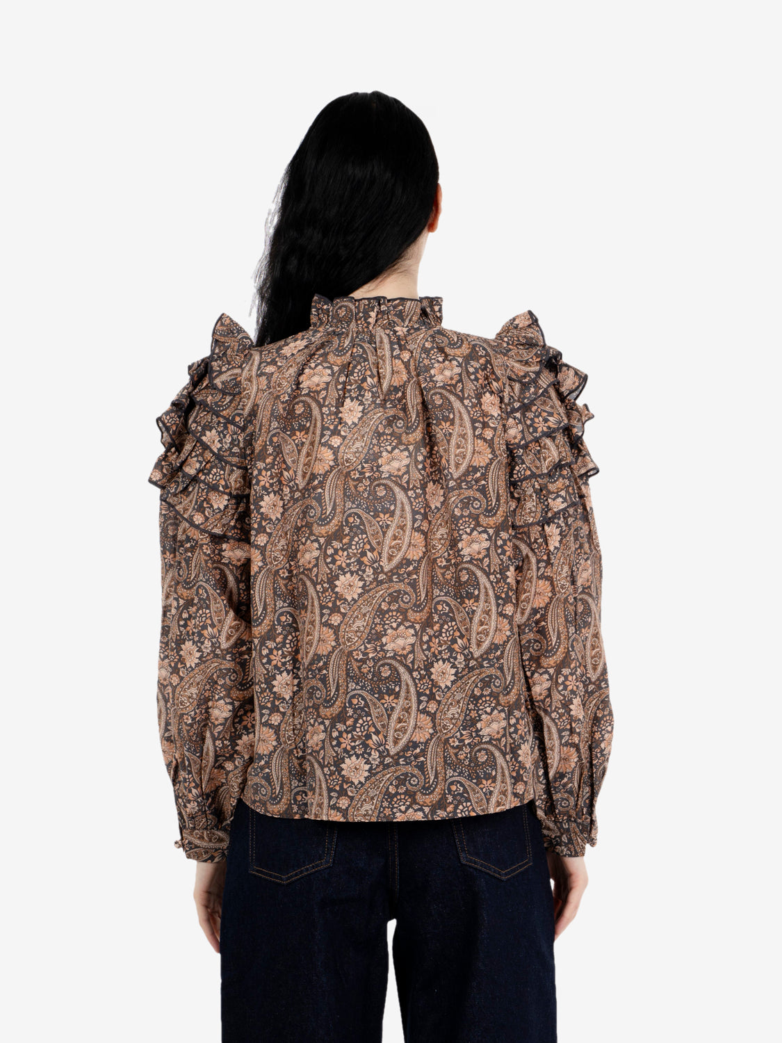 Camicia Paisley Vara blush / blue