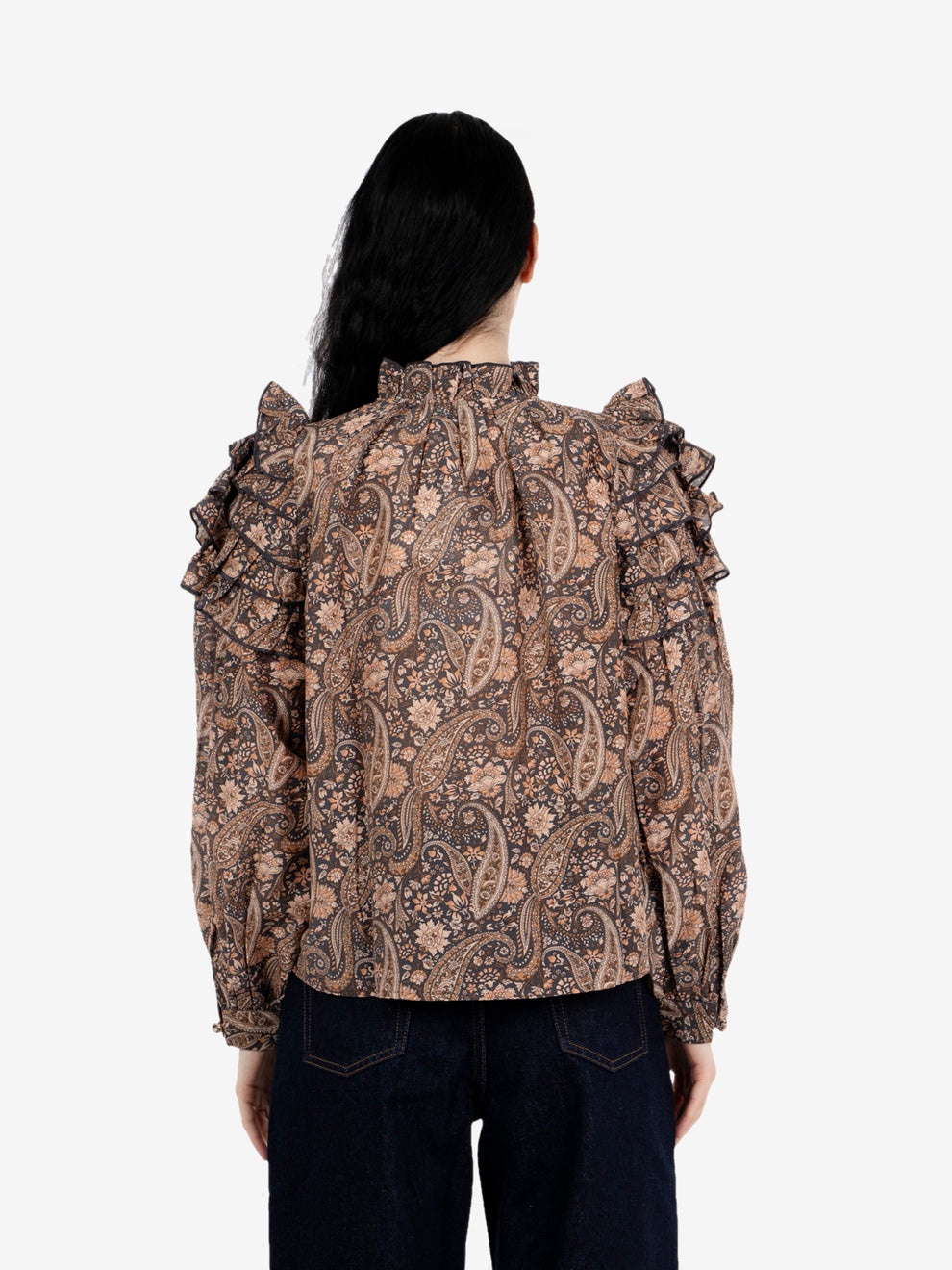 Camicia Paisley Vara blush / blue