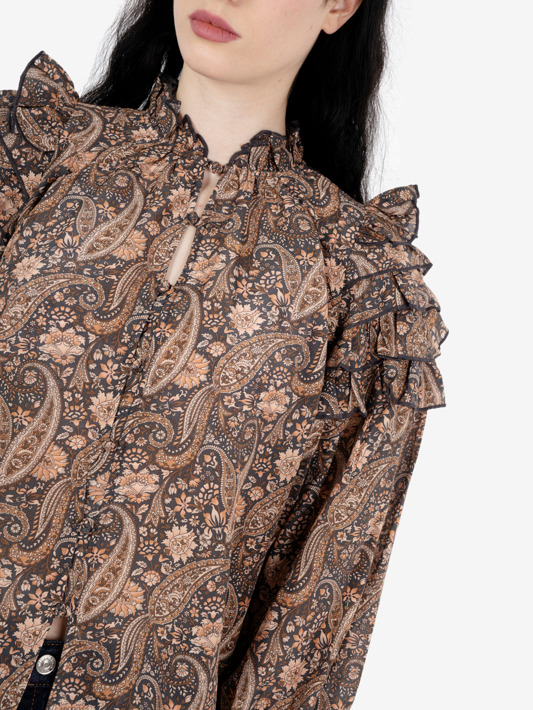 Camicia Paisley Vara blush / blue