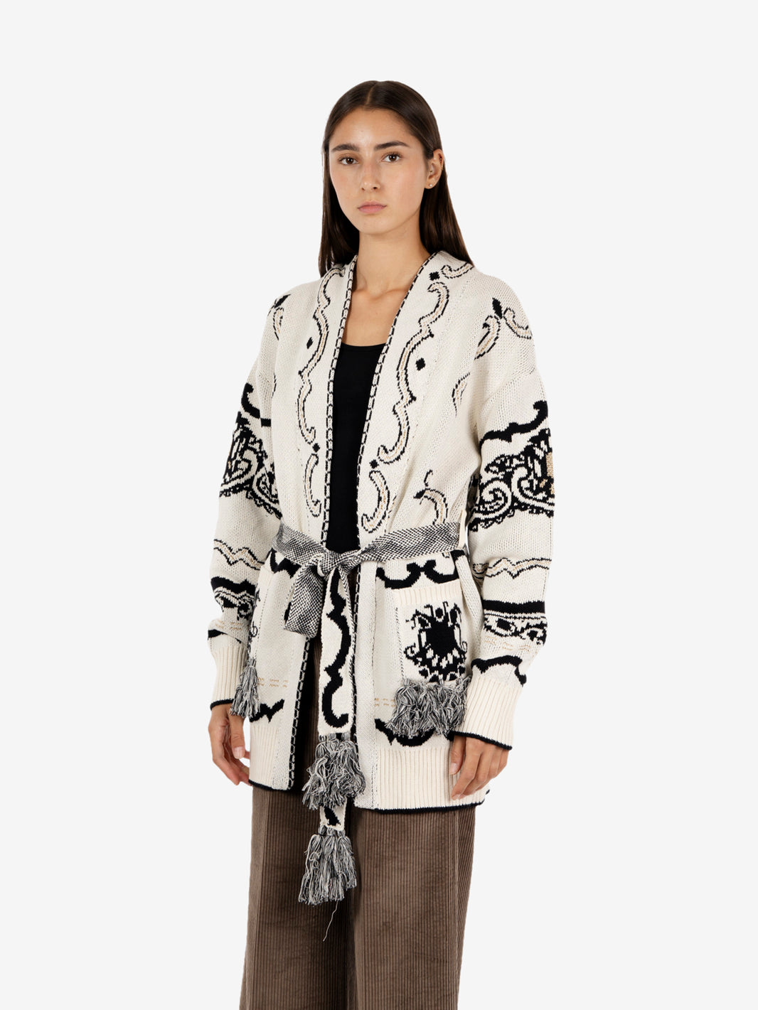 Cardigan Guri vanilla / black
