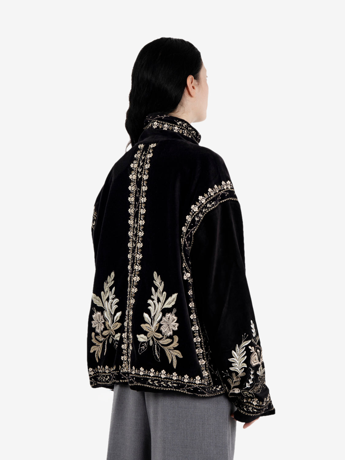 Giacca in velluto Ellen onyx black