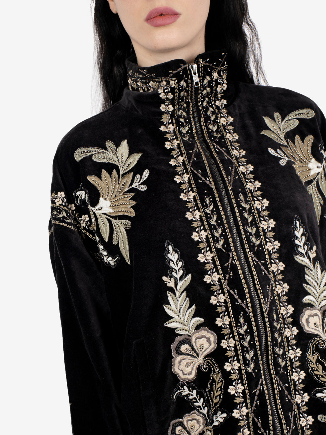 Giacca in velluto Ellen onyx black