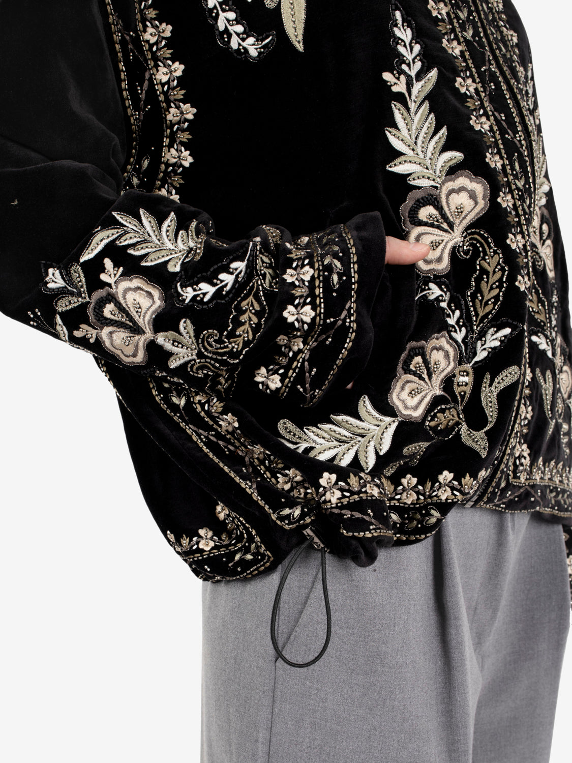 Giacca in velluto Ellen onyx black