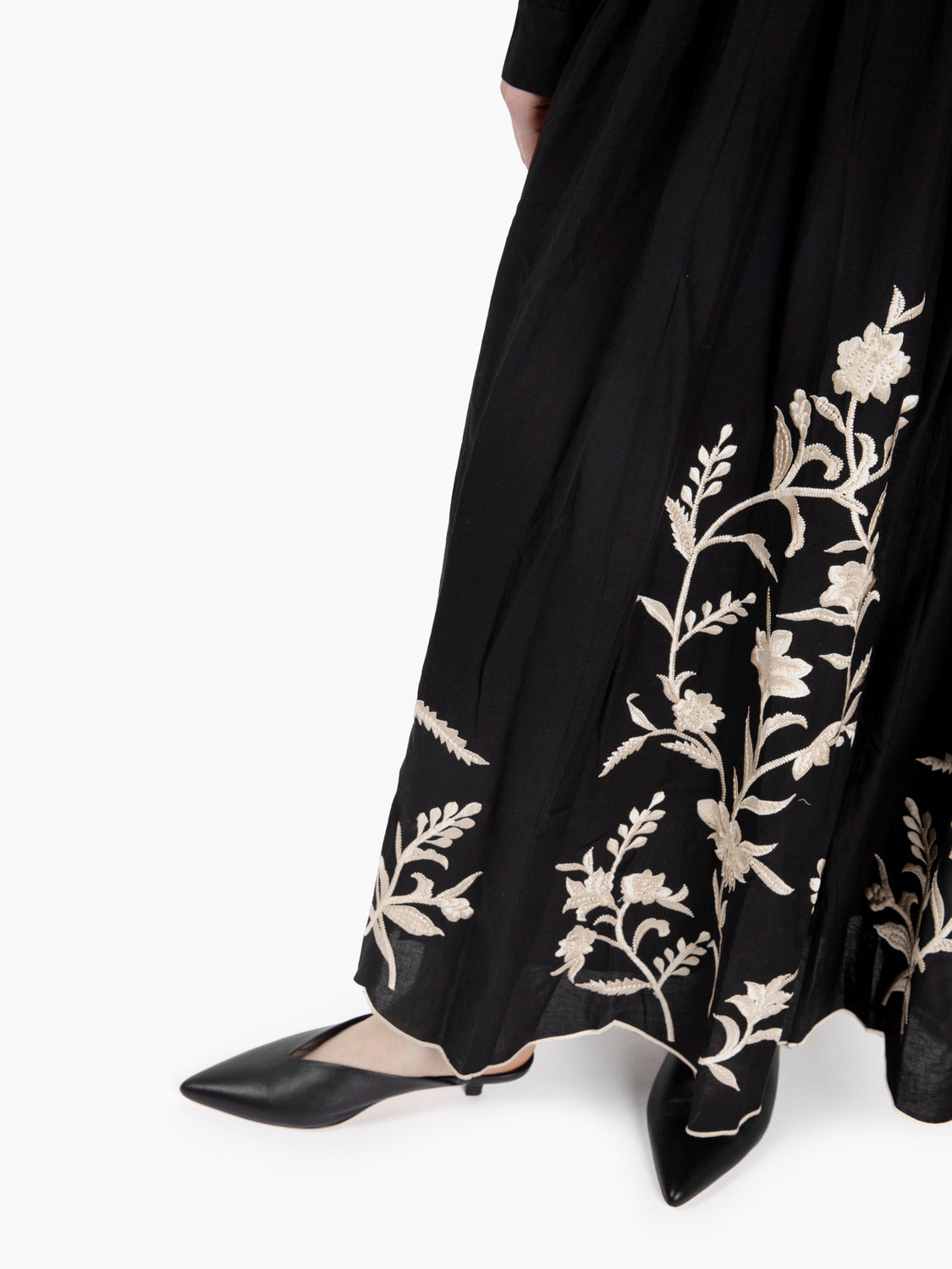 Estepona black long skirt