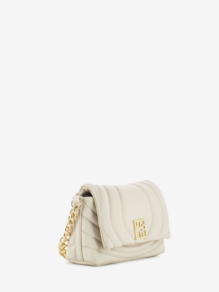 SCERVINO - Borsa Flap Pamela cream