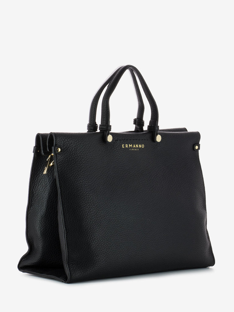 SCERVINO - Large Double Handle Petra Black