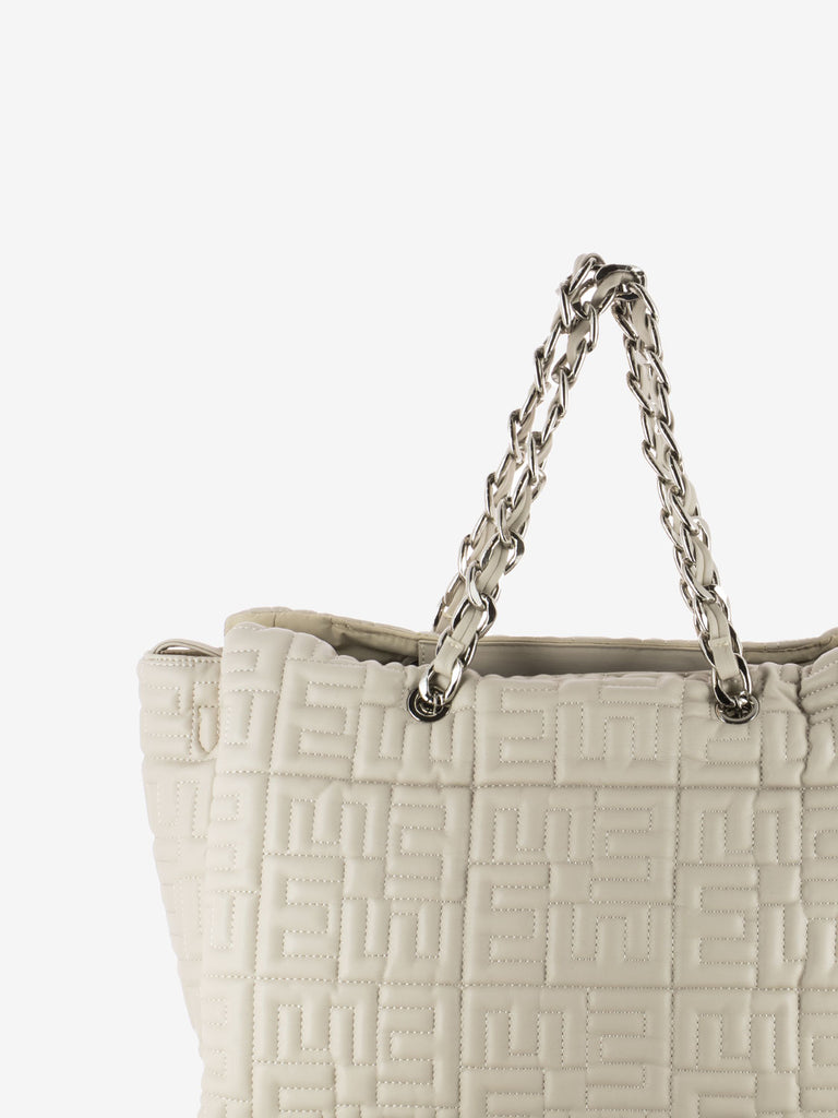 SCERVINO - Medium Double Handle Polly Ivory