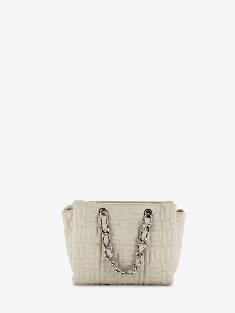 SCERVINO - Small Double Handle Polly ivory