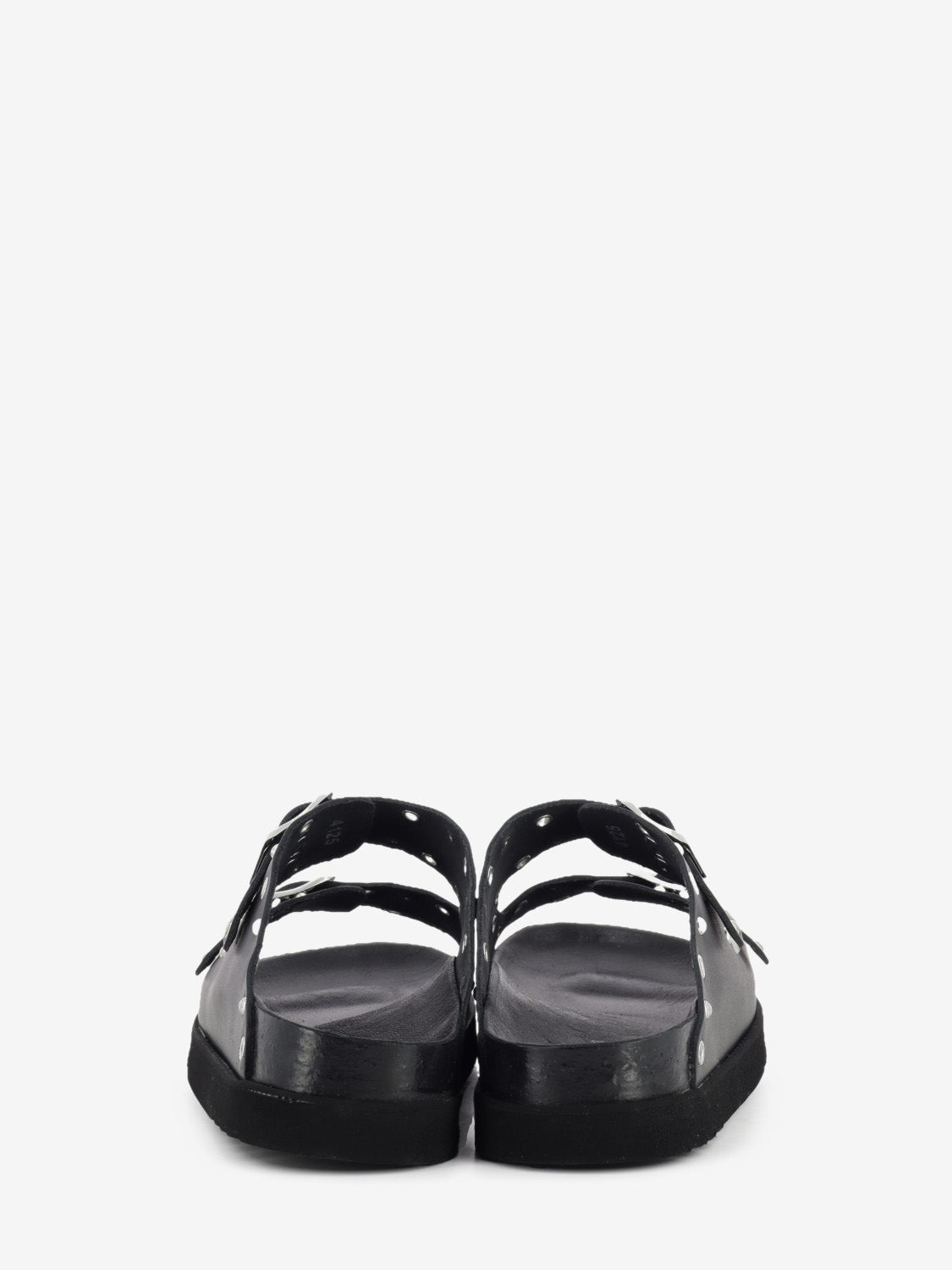 Beatriz black studded slipper