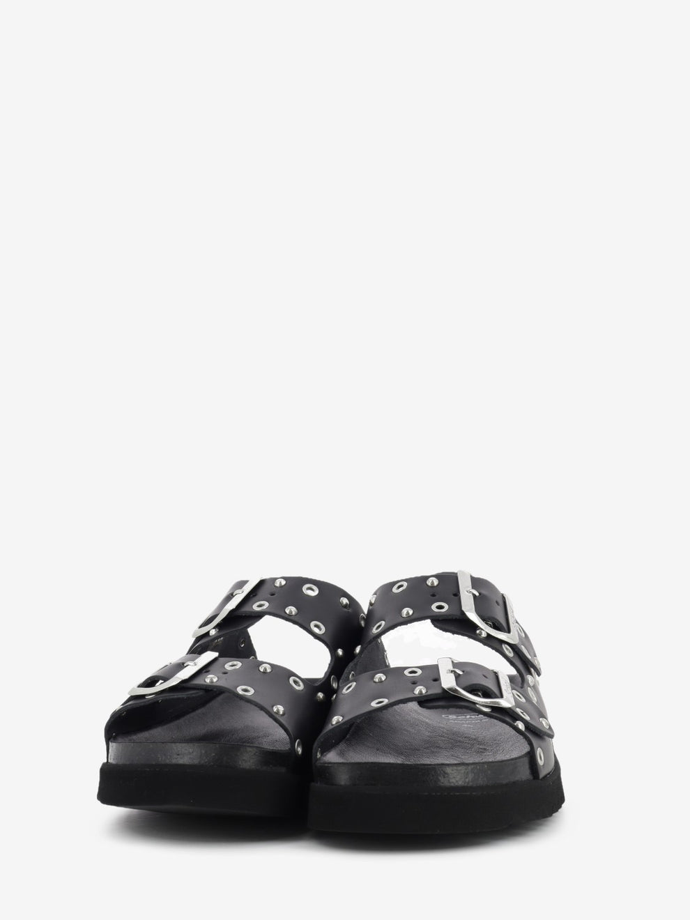 Beatriz black studded slipper