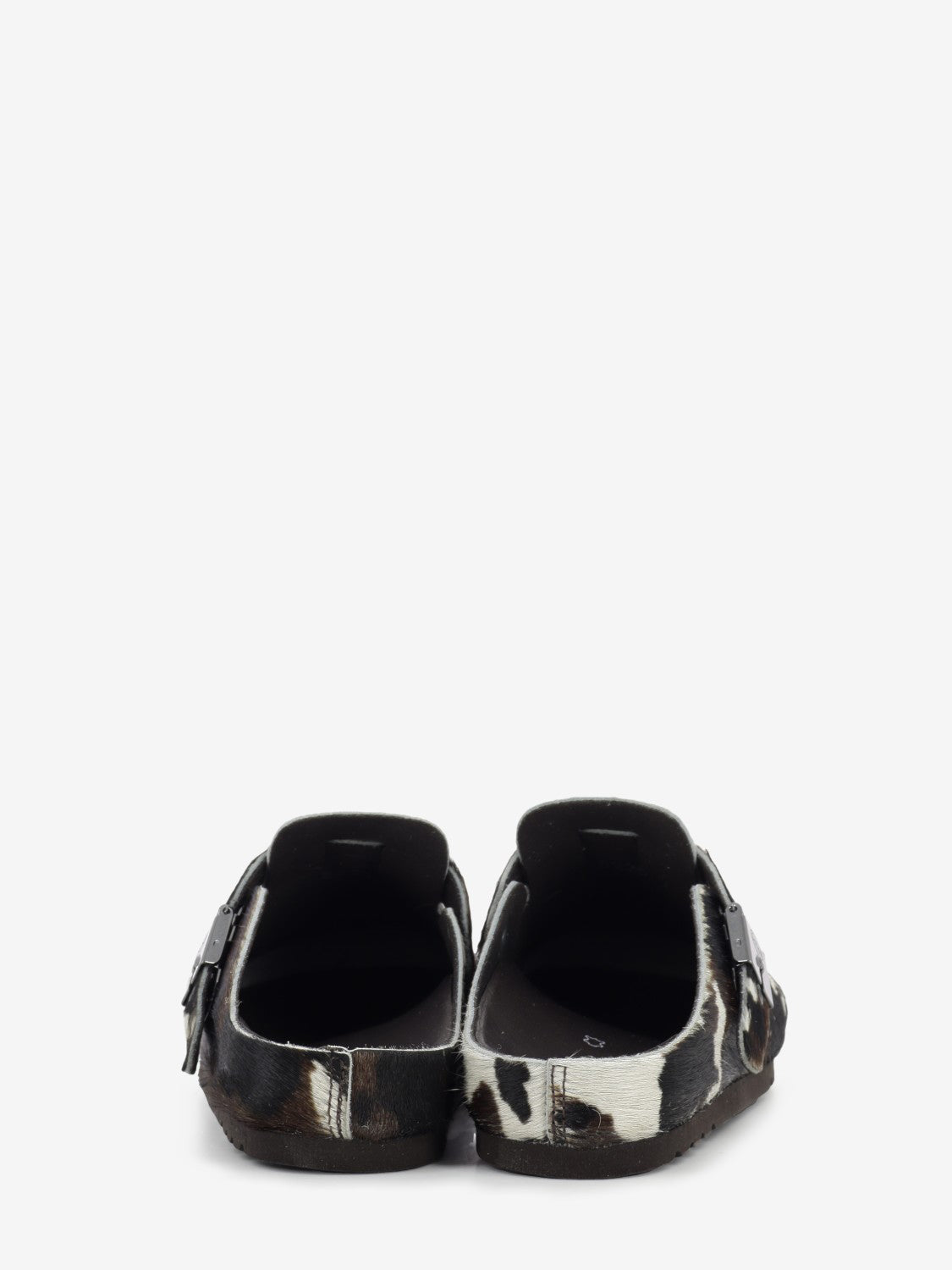 Grace slipper in cow print pony skin