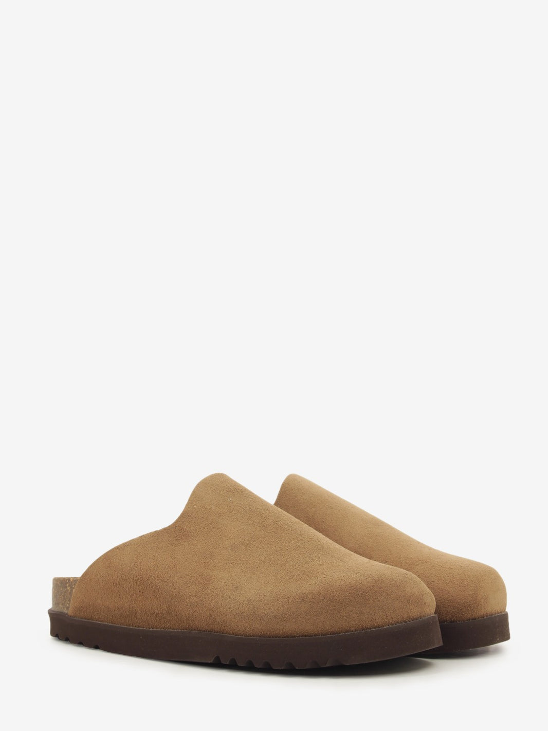 Eric clog plain suede taupe