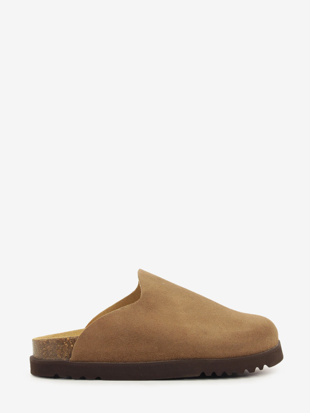 Eric clog plain suede taupe
