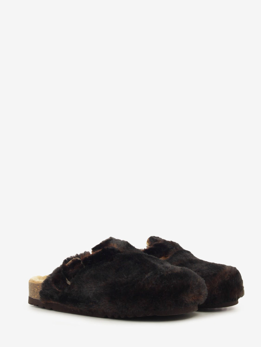 Sabot in pelliccia Fae New F cioccolato