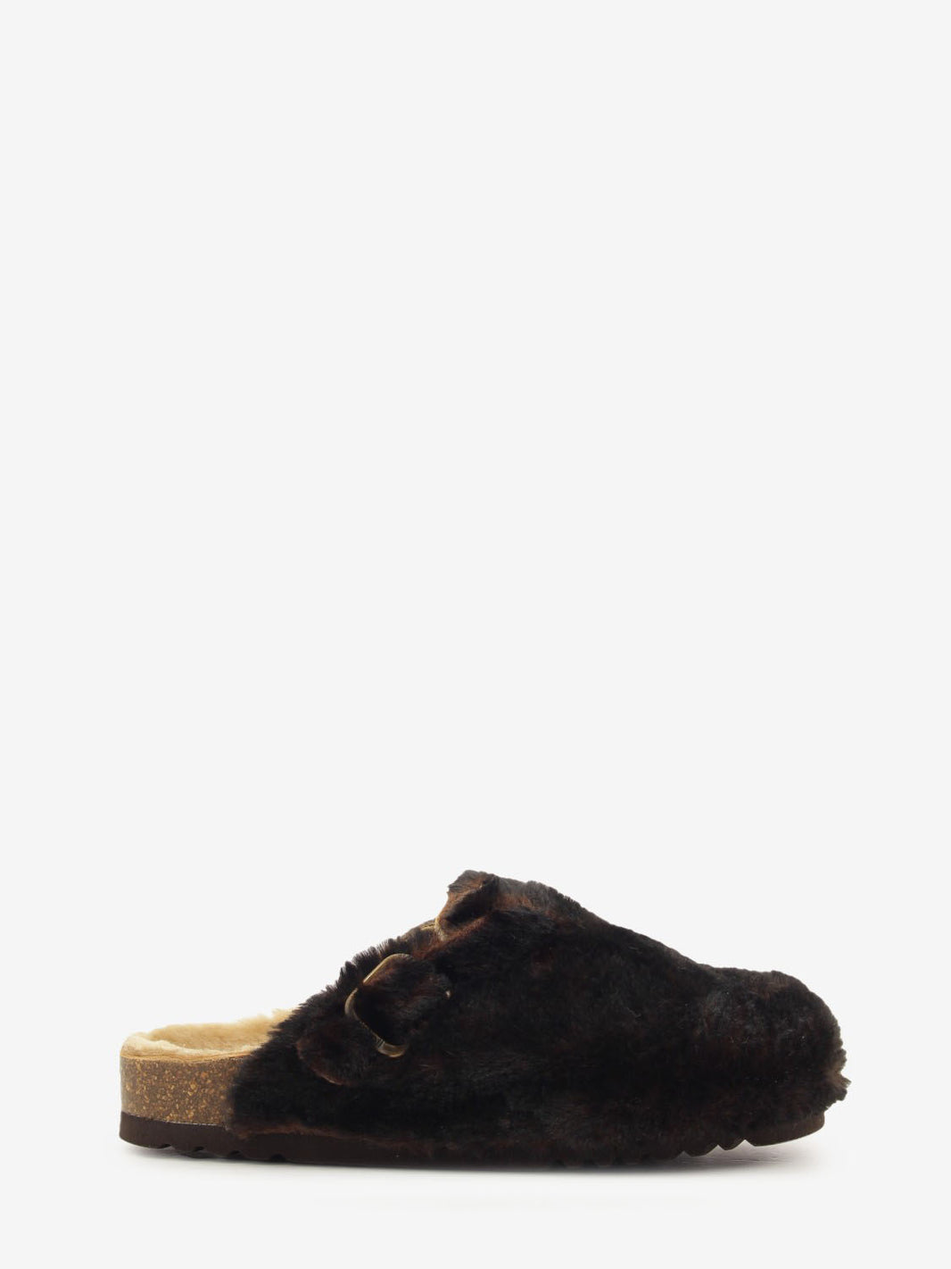 Sabot in pelliccia Fae New F cioccolato