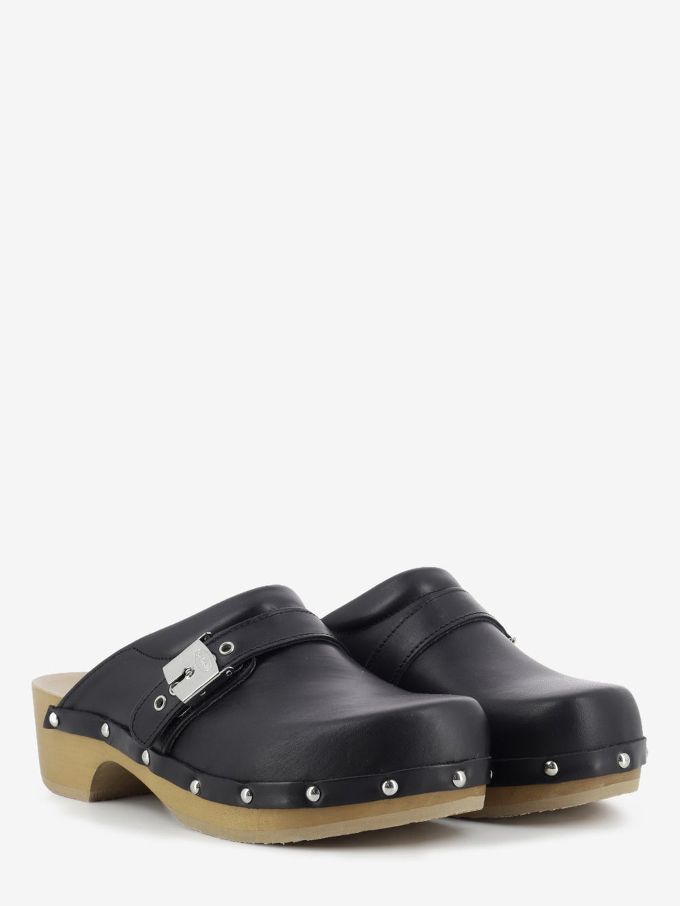 Pescura Clog 50 black leather clog