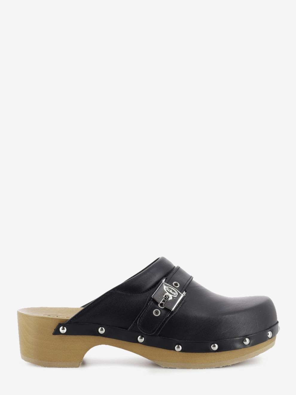 Pescura Clog 50 black leather clog