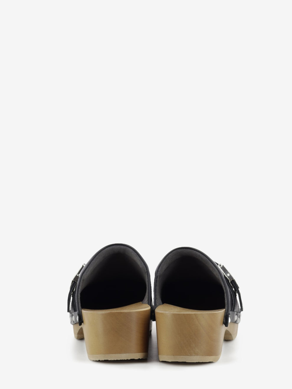 Pescura Clog 50 black leather clog
