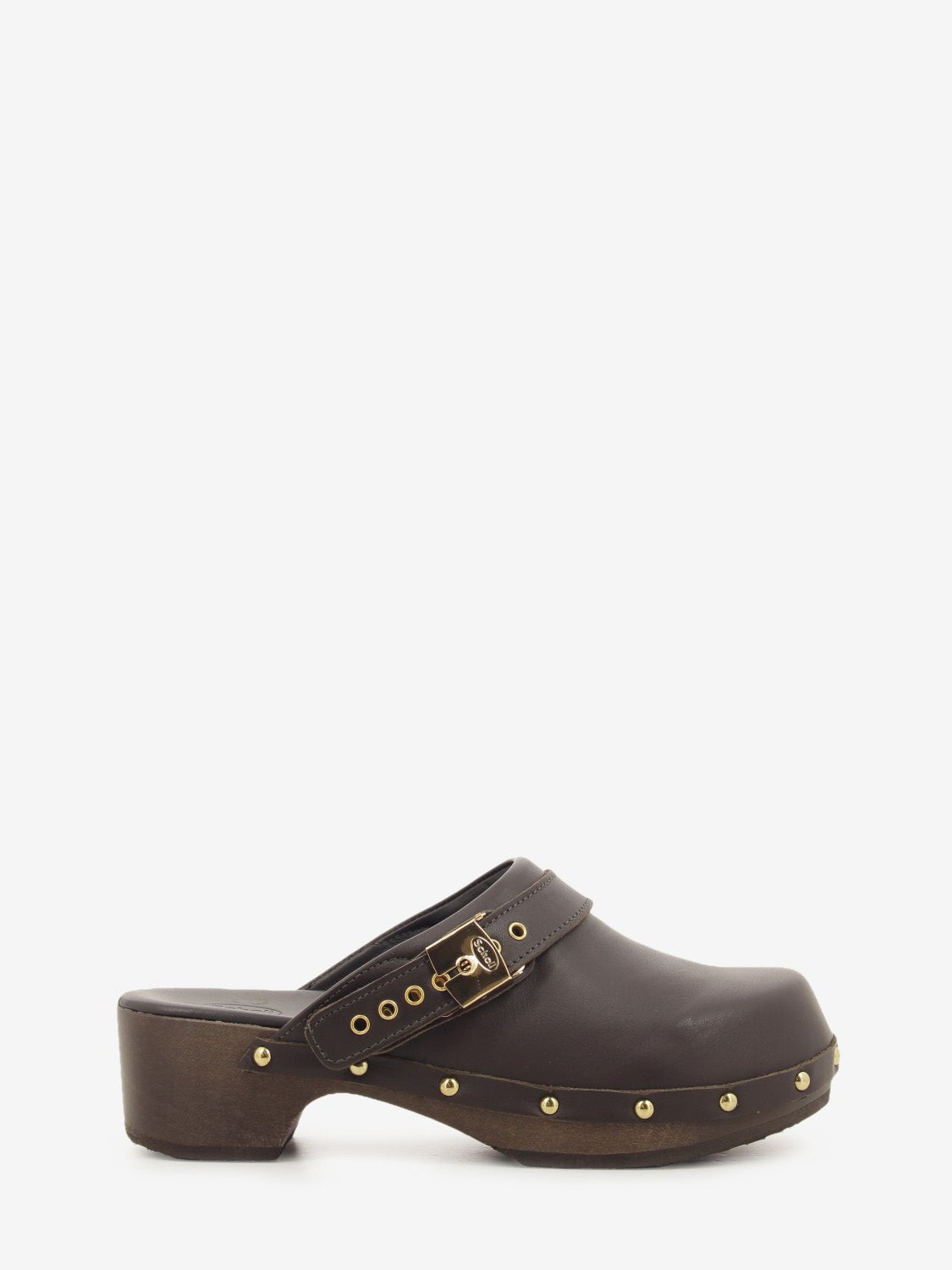PESCURA SUEDE CLOG DK BROWN F015501019