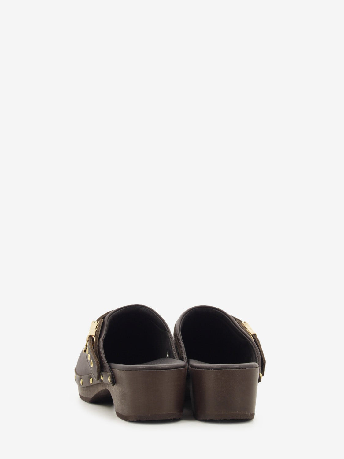 PESCURA SUEDE CLOG DK BROWN F015501019