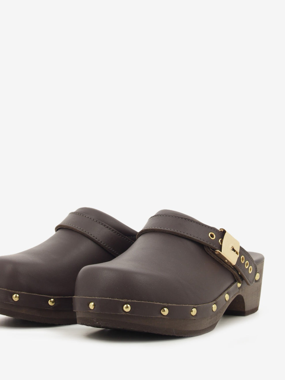 PESCURA SUEDE CLOG DK BROWN F015501019