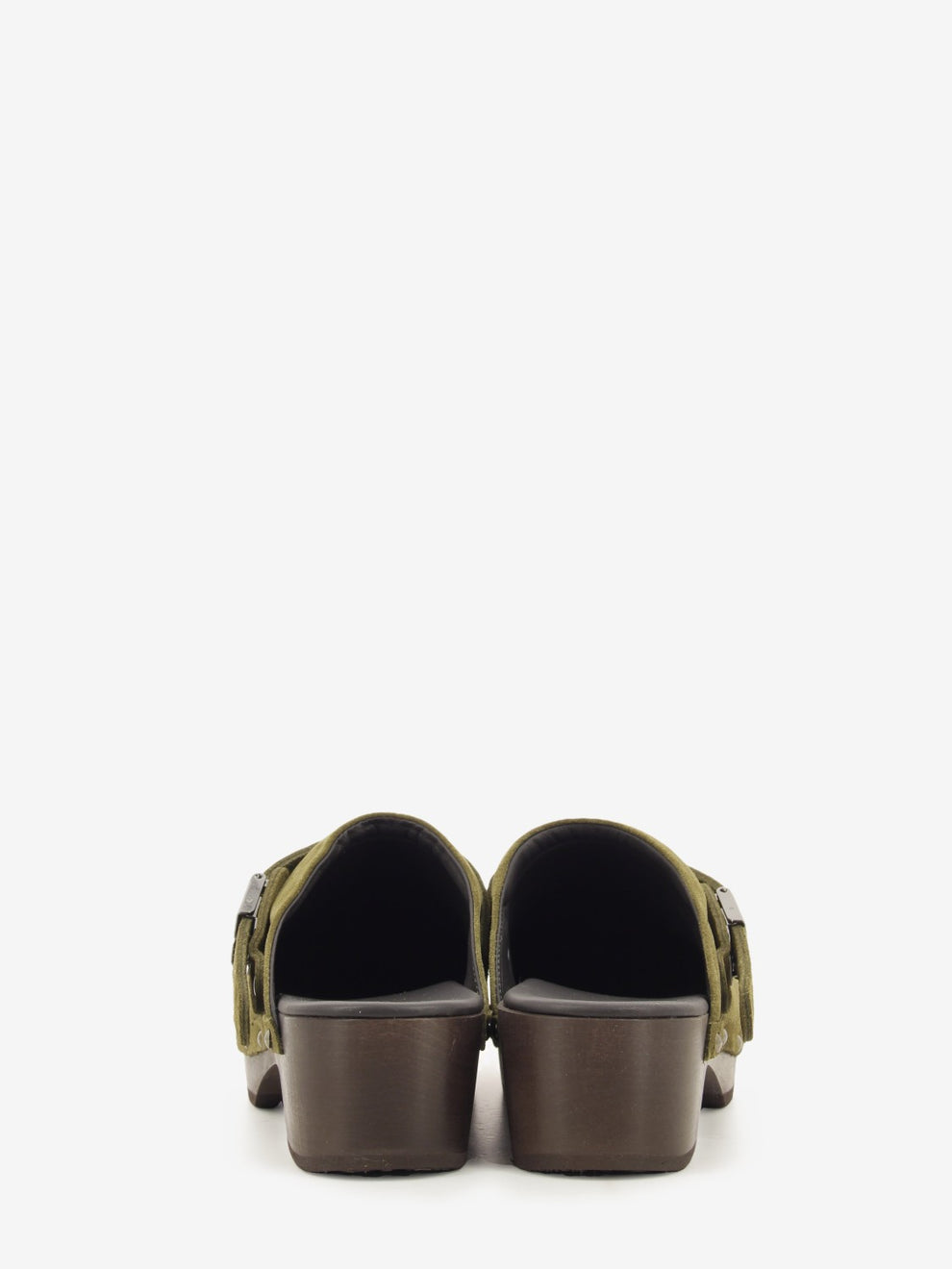 Zoccolo Pescura in suede kaki