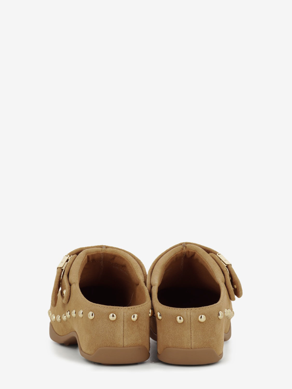 Zoccolo Pescura Phoebe suede cognac