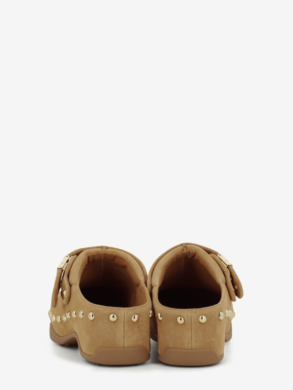 Zoccolo Pescura Phoebe suede cognac