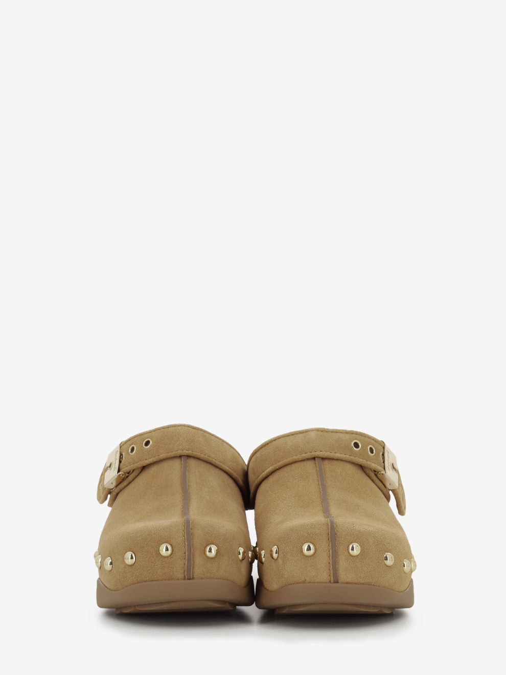 Zoccolo Pescura Phoebe suede cognac