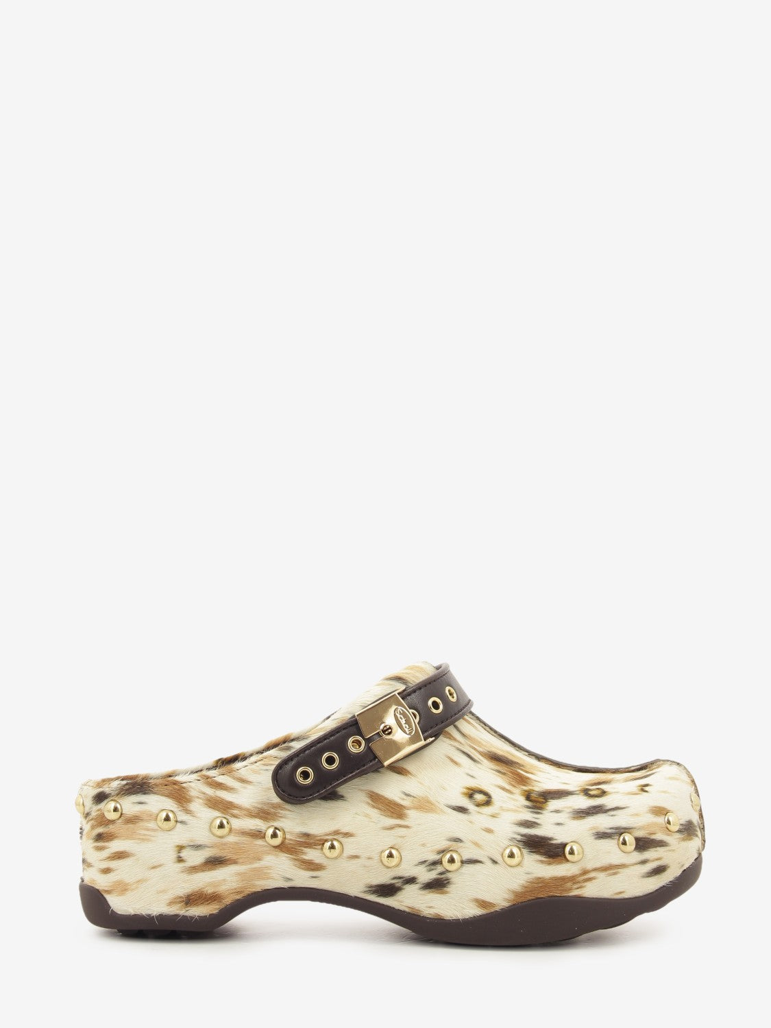 PHOEBE ANIMAL PRINT BROWN CLOG F015652377