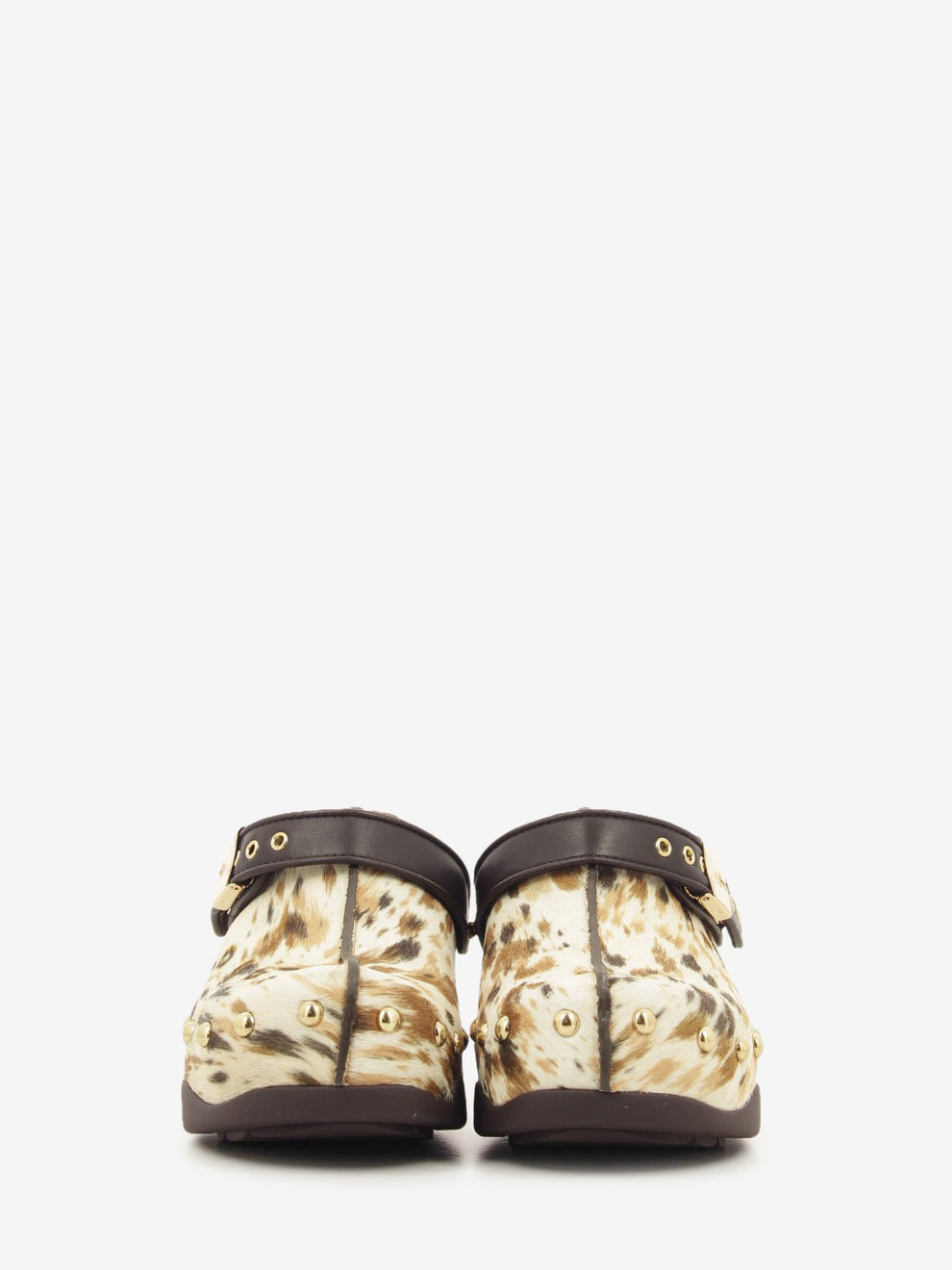 PHOEBE ANIMAL PRINT BROWN CLOG F015652377