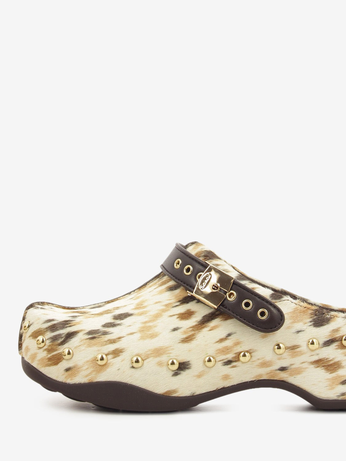 PHOEBE ANIMAL PRINT BROWN CLOG F015652377