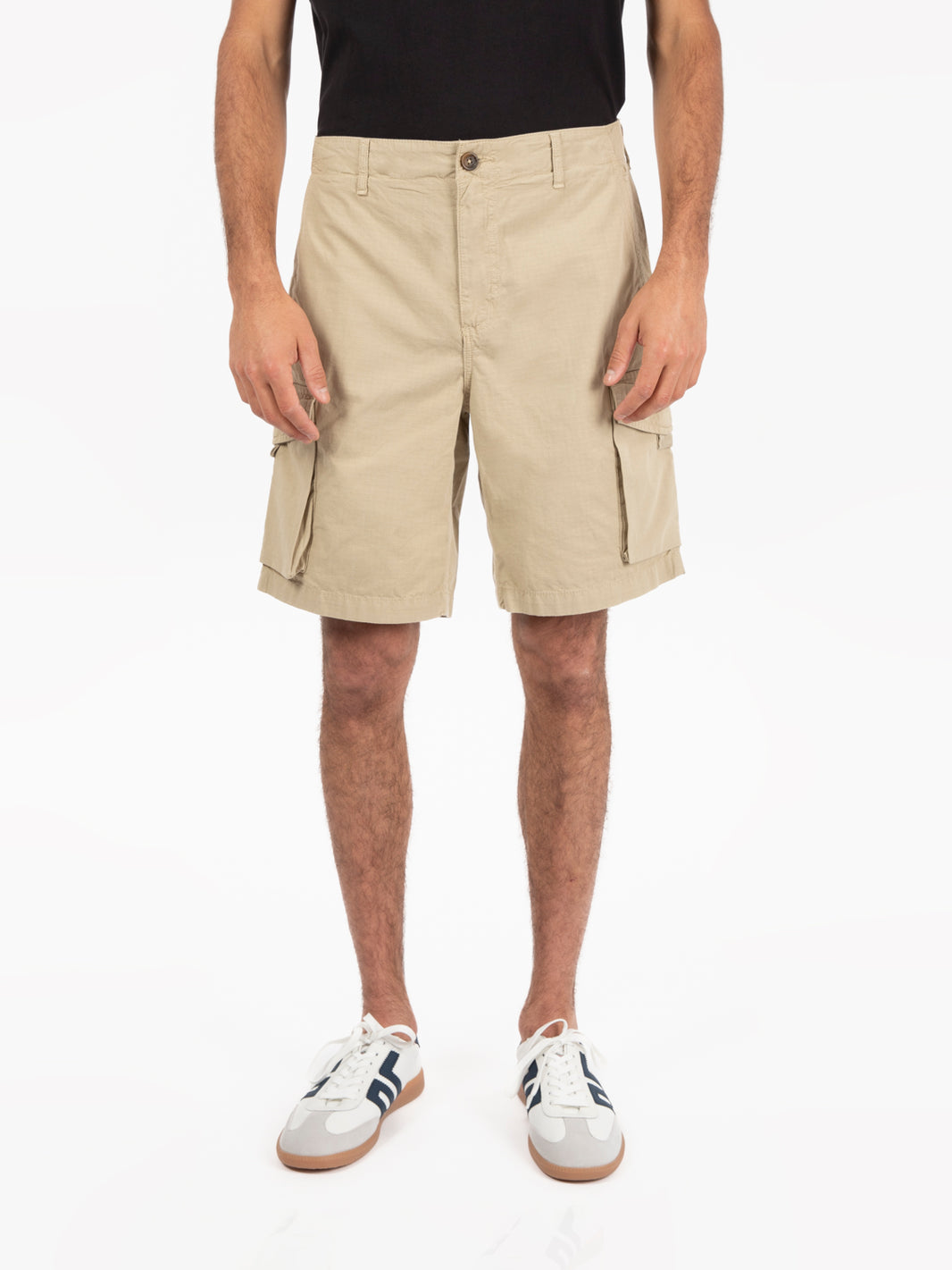 Northfield beige cargo Bermuda shorts