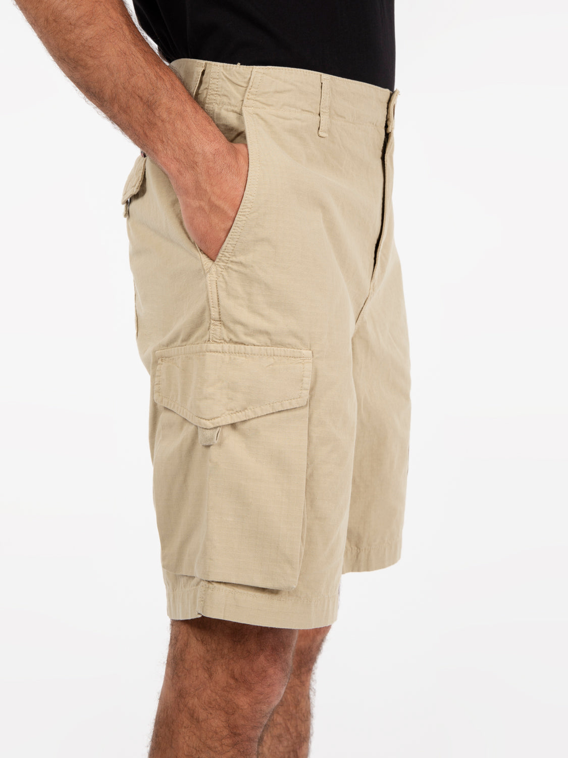 Northfield beige cargo Bermuda shorts