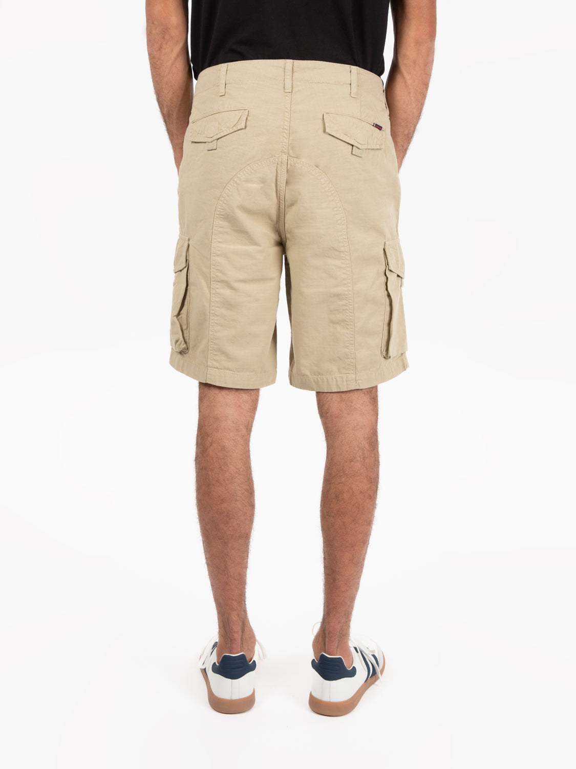 Northfield beige cargo Bermuda shorts